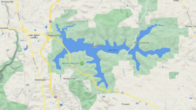  Rodman Reservoir Fishing Map : Sports & Outdoors