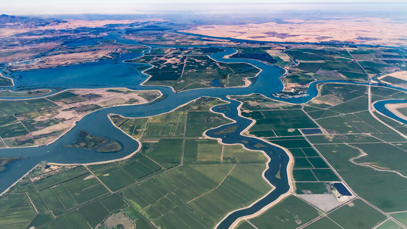 California Delta extends to San Francisco Bay