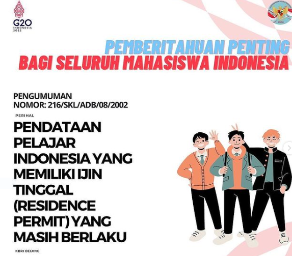 Info Penting Bagi Mahasiswa Indonesia di China