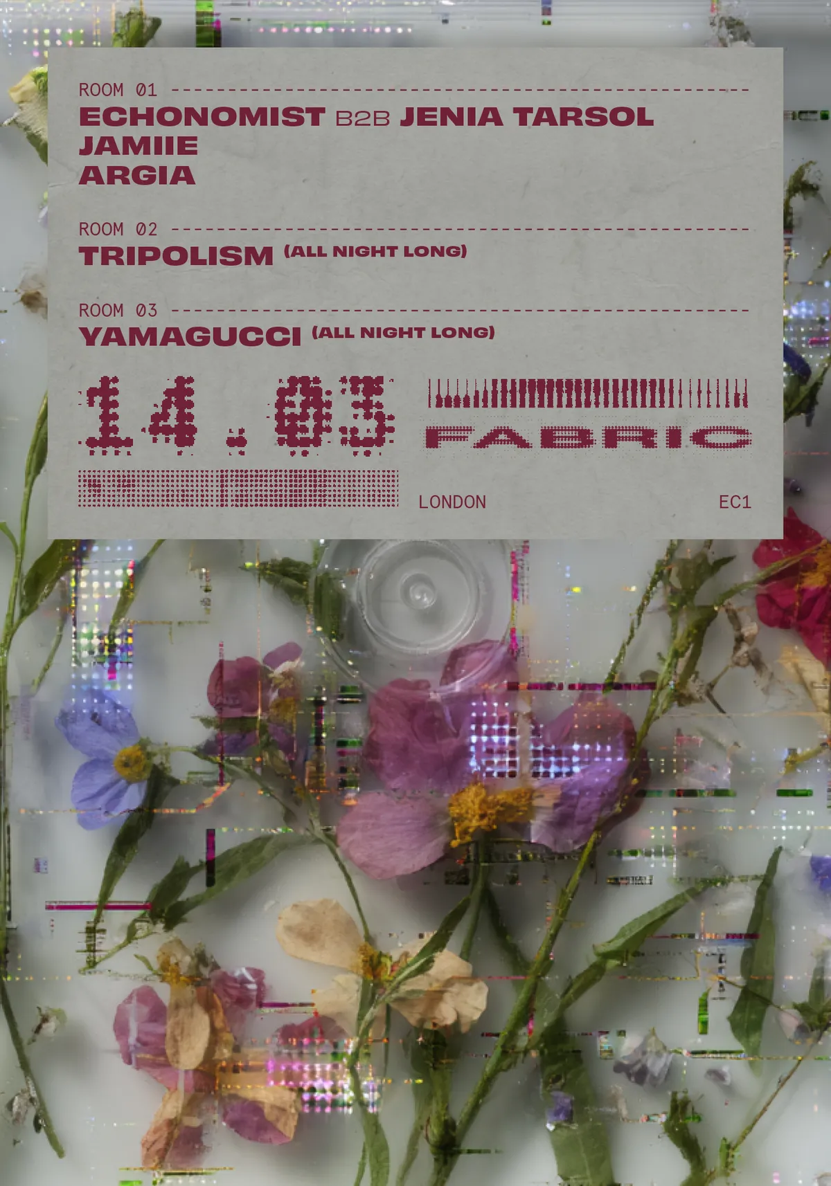 fabric: Echonomist B2B Jenia Tarsol, Tripolism, JAMIIE, Argia ...
