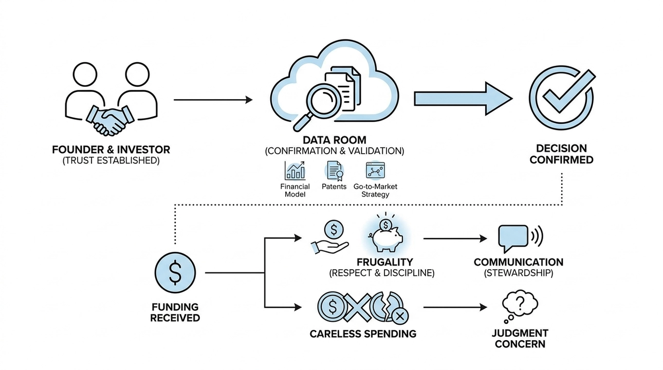 Data room: Confirm, don't make, investment decisions.