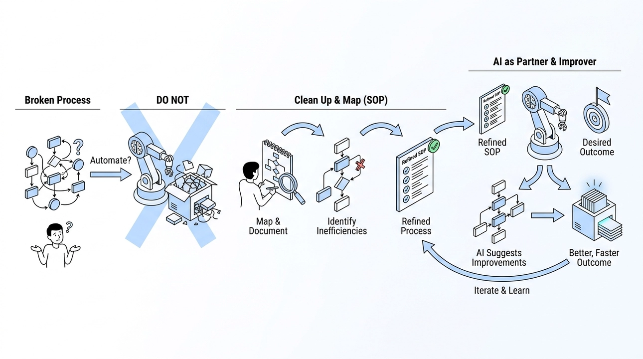 Fix processes first, then let AI optimize them.