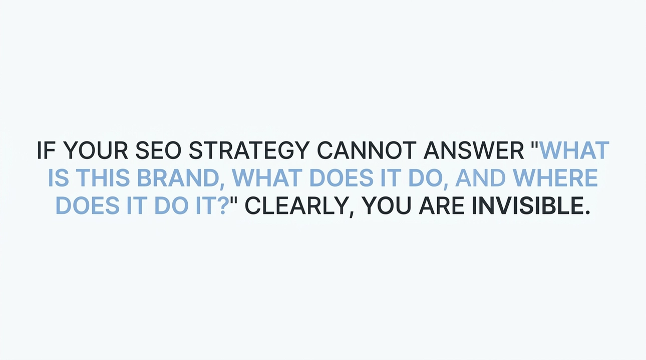 Beyond blue links: brand clarity wins visibility everywhere.