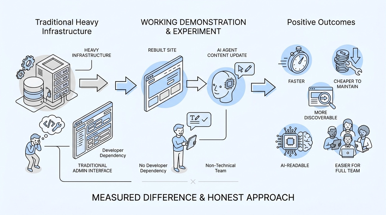 Your site transformation: a proven, working demonstration.