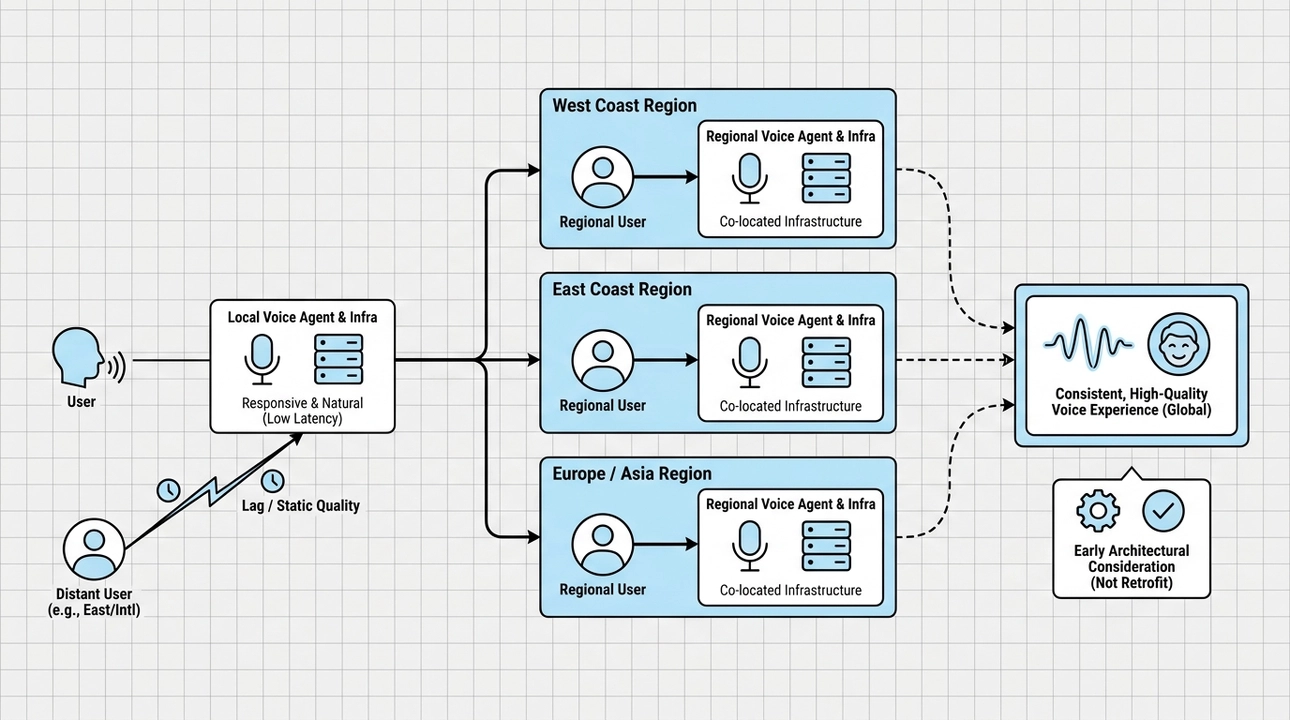 Infrastructure geography is key to low-latency voice.