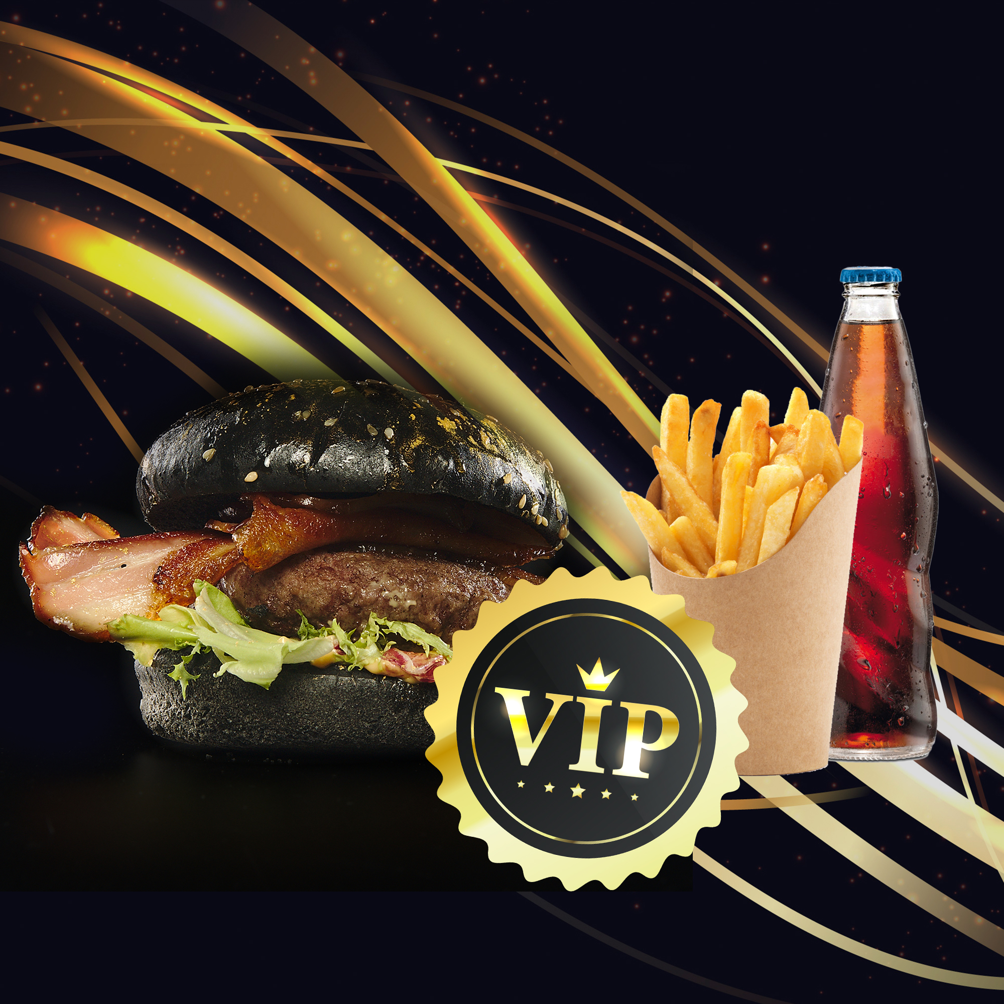 Black Obsidian Angus Burger