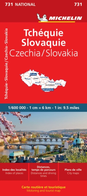 Czech Republic, Slovak Republic -  National Map 731