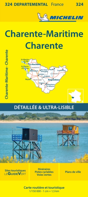 Charente  Charente-Maritime - Michelin Local Map 324