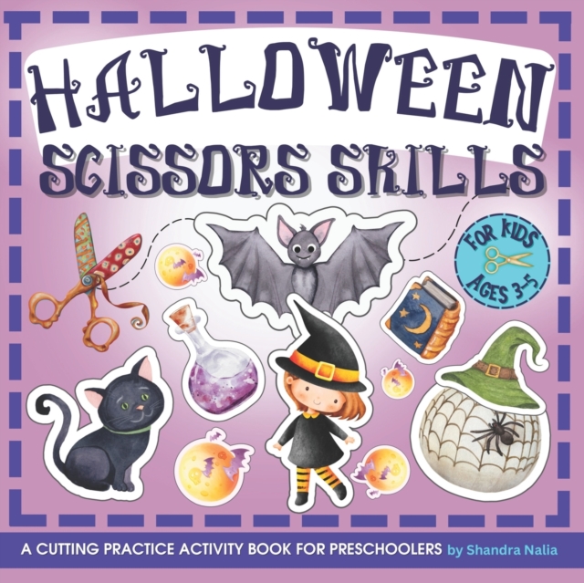 Halloween Scissors Skills for Kids Ages 3-5