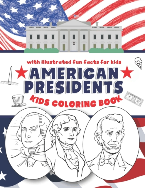 USA Presidents Coloring Book for children