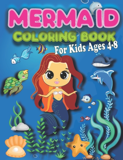 Mermaid Coloring Book for Kids Ages 4-8