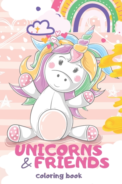 UNICORNS AND FRIENDS coloring book