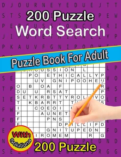 200 Puzzle Word Search Puzzle Book For Adult