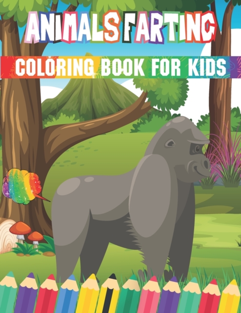 Animals farting Coloring Book For Kids
