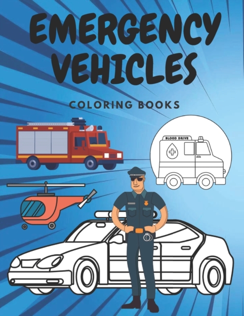 Emergency Vehicles Coloring Book