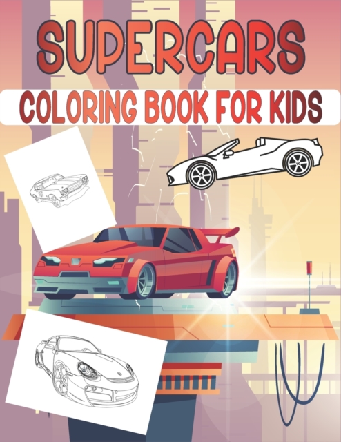 Supercars Coloring Book For Kids