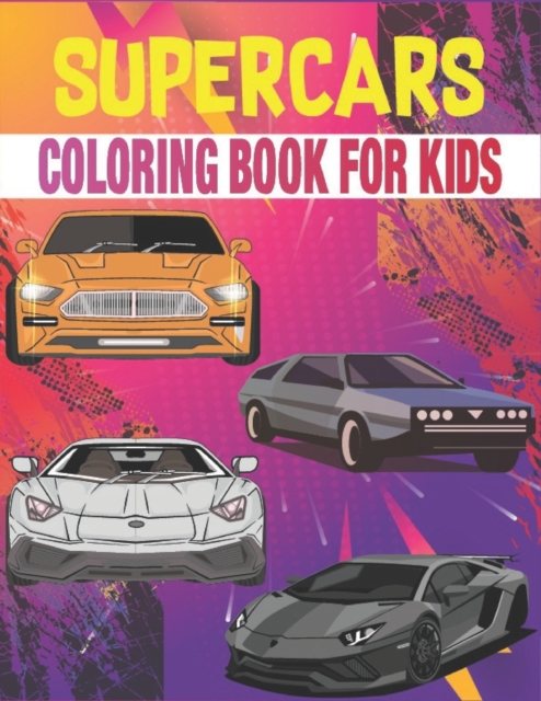Supercars Coloring Book For Kids