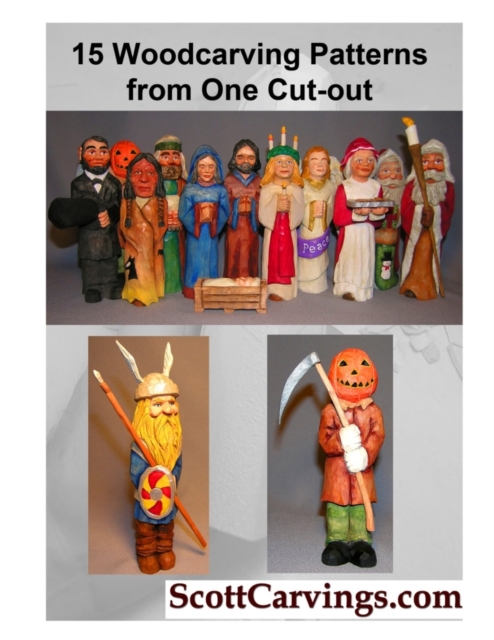 15 Woodcarving Patterns from One Cut Out