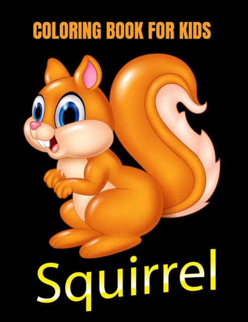 Squirrel coloring book for kids