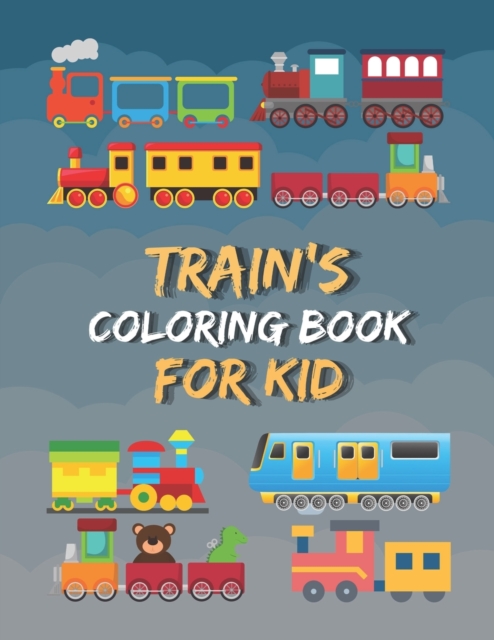 Train Coloring Book Fun for Kids