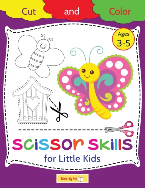 Scissor Skills for Little Kids Cut and Color