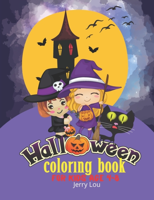 Halloween Coloring Book For Kids age 4-8