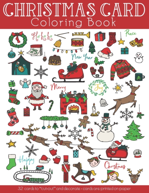 Christmas Card Coloring Book