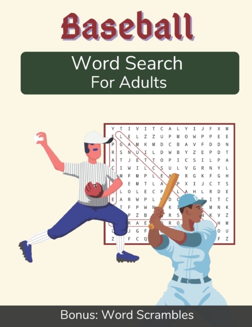 Baseball Word Search For Adults