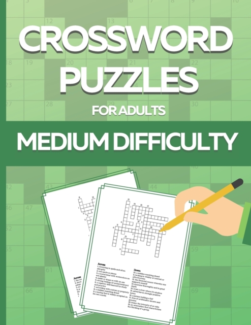 Crossword Puzzle Book for Adults Medium Difficulty