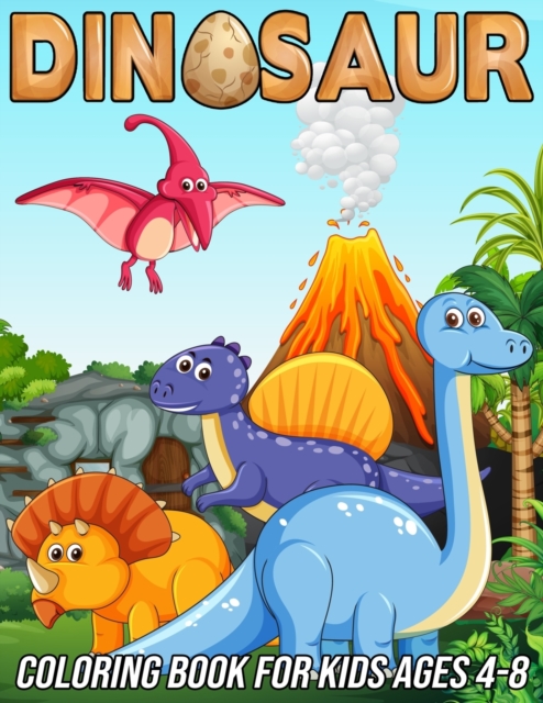 Dinosaur Coloring Book for Kids Ages 4-8