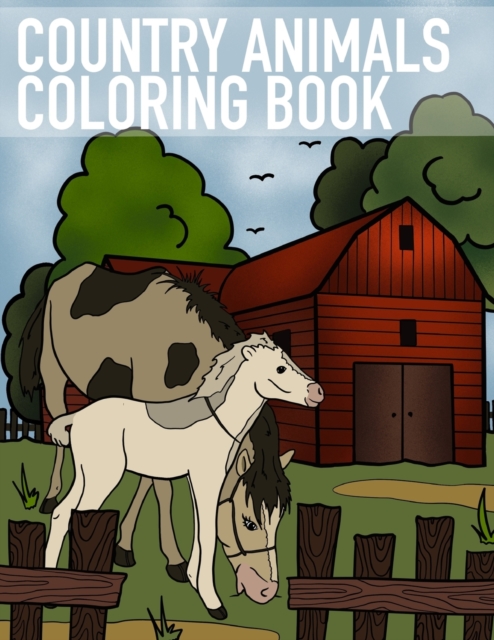 Country animals coloring book