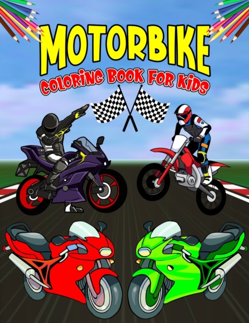 Motorbike Coloring Book for Kids