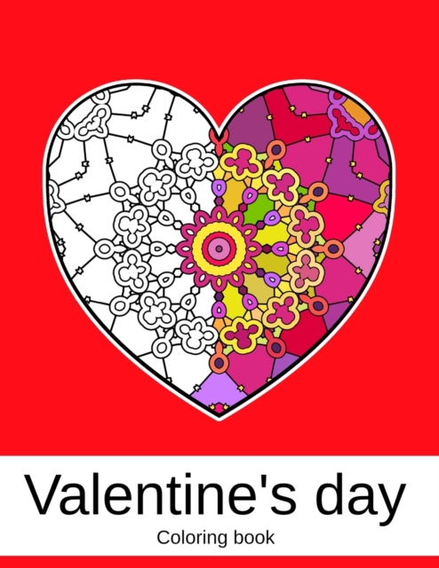 Valentine's day. Coloring book