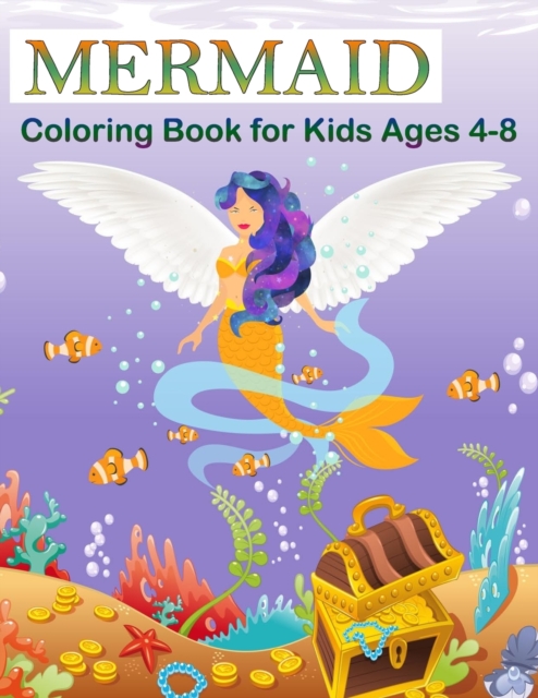 Mermaid Coloring Book for Kids Ages 4-8