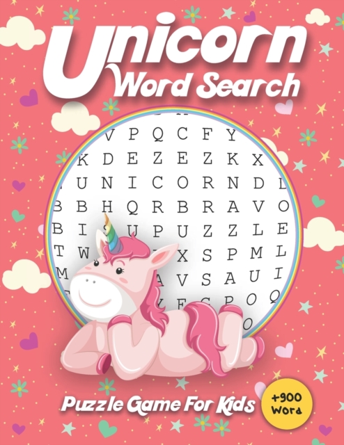 Unicorn Word Search Puzzle Game For Kids