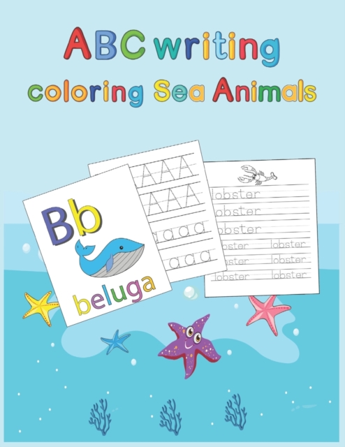 ABC writing Coloring Sea Animals