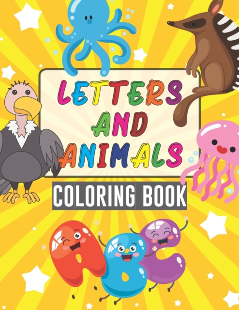 Letters and Animals Coloring Book