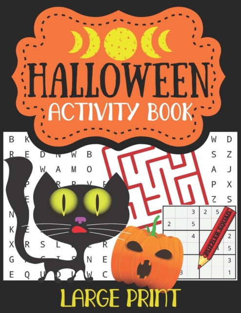 Halloween Activity Book Large Print