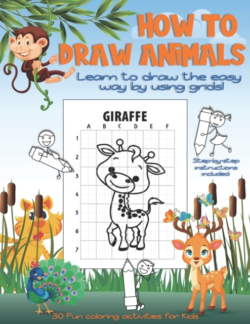 How to draw Animals - 30 Fun coloring activities for Kids