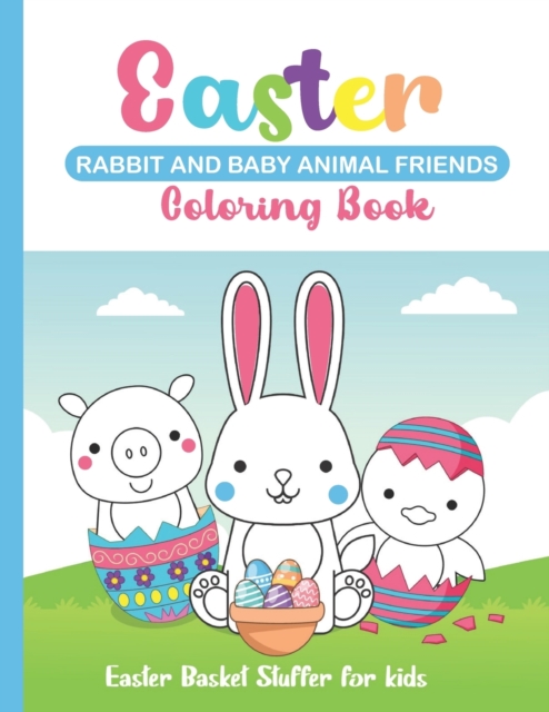 Easter Rabbit and Baby Animal Friends Coloring Book