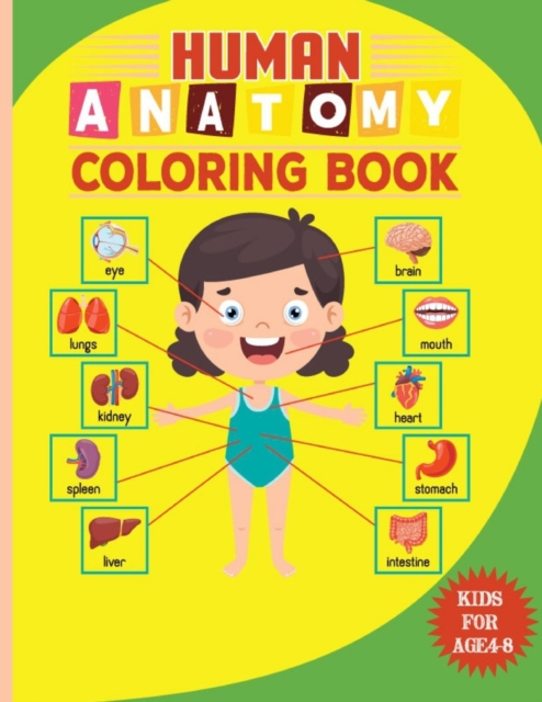 Human Anatomy Coloring Book For Kids