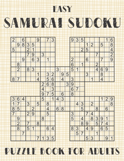 Samurai Sudoku Puzzle Book for Adults - Easy