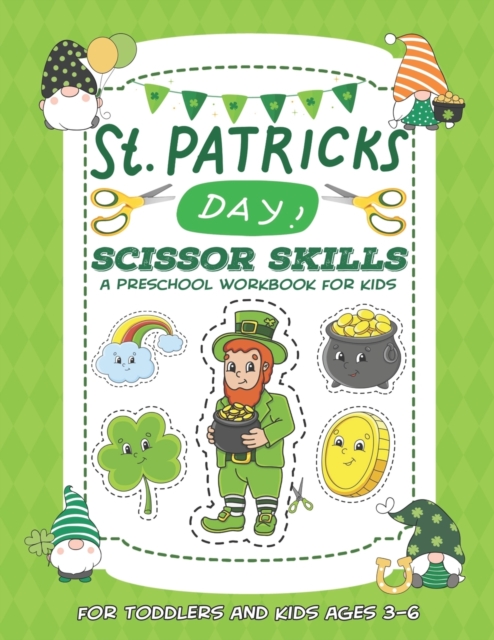 St. Patrick's Day Scissor Skills Preschool Workbook for Kids