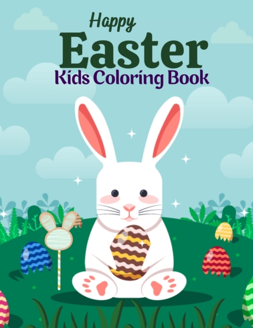 Happy Easter Kids Coloring Book
