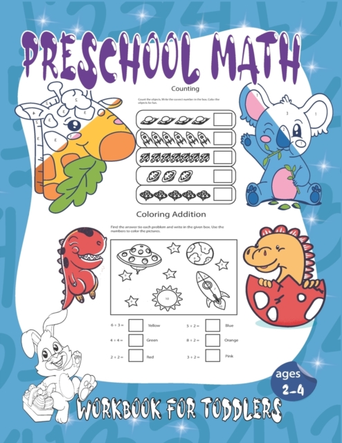 Preschool Math Workbook for Toddlers ages 2-4