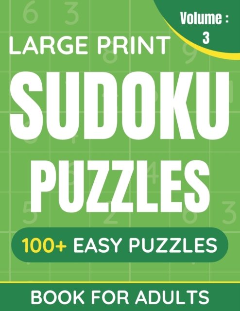 Large Print Sudoku Puzzles Book For Adults