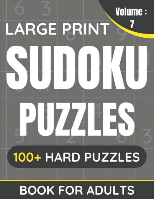 Large Print Sudoku Puzzles Book For Adults