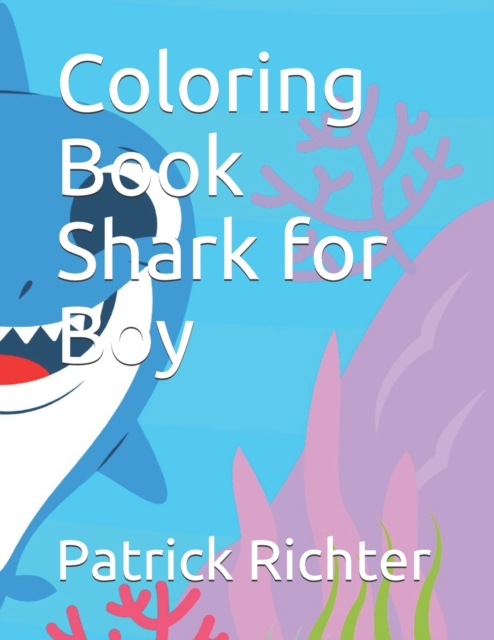 Coloring Book Shark for Boy