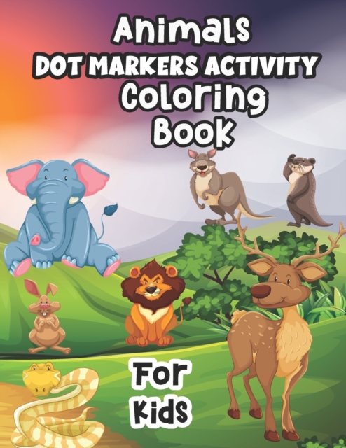 Animal dot Activity coloring book