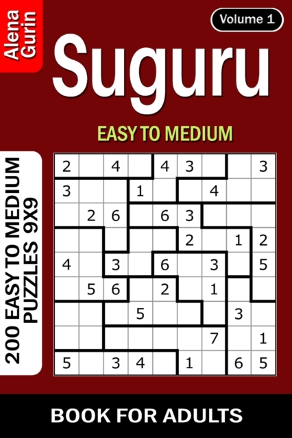 Suguru puzzle book for Adults